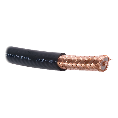 Cable Coaxial RG8, 50 OHMS, 4.1DB, 100% Cobre, Hecho en México, Retazo de 10 Metros