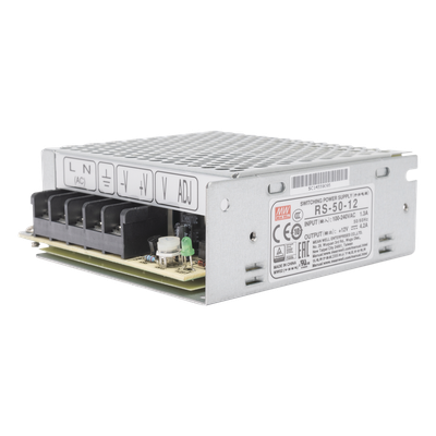 Fuente de poder industrial conmutada / 50W / 12Vcc / 4.2A / Entrada: 100-240Vca / Montaje en chasis