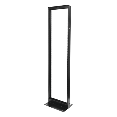 Rack de Dos Postes Estándar de 19″, Numerado, Fabricado en Acero y 45 Unidades de Rack, Color Negro