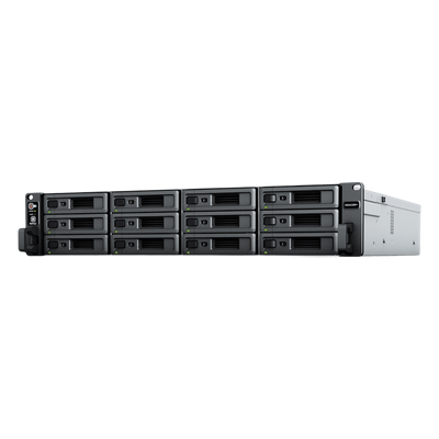 Servidor de Almacenamiento RackStation RS2423RP+ | 12 Bahías | 2U | Hasta 432 TB | Conectividad 10GbE | RAID Soportado | Fuentes de Alimentación Duales | Intercambio en Caliente | Compatibilidad con VMware y Hyper-V.