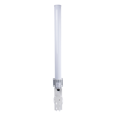 Antena Omnidireccional en 2.4 GHz, Rango de Frecuencias (2.3 – 2.5 GHz), Ganancia de 10 dBi, Doble Polaridad MIMO 2×2, Incluye Jumpers