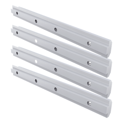 Barras de extensión de riel de aluminio