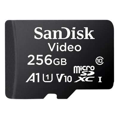 Memoria microSD SanDisk 256GB / Alta Resistencia / Videovigilancia / Clase 10