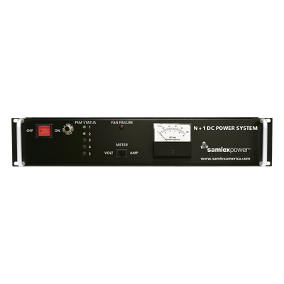 Fuente de Poder Conmutada 13.8V, 40A, Instalación en Rack con Cargador de Baterías