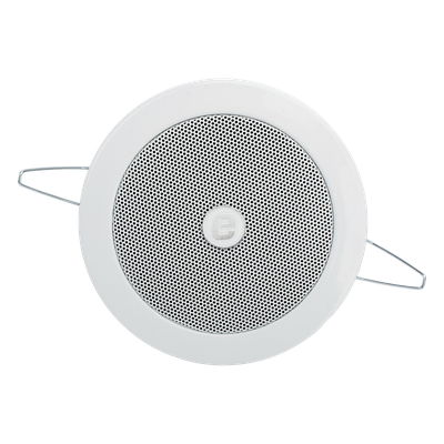 Altavoz 4″ | Montaje en Techo | 3 – 6W | 70/100V | Frente Metálico | Resistente a Humedad