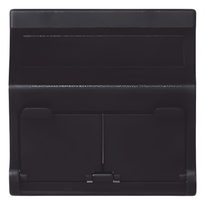 (KB80MD64/14) Placa Voz y Datos Inclinada con Guardapolvo y Adaptador Doble para RJ45 Keystone – Color Grafito