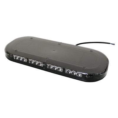 Mini Barra de Luces 42 LED, Ambar/Blanco, 15 Pulgadas, Montaje Fijo Con Tornillos, 12-24 Vcd, Lente transparente, SAE
