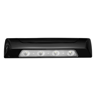 Luz Auxiliar de Escena de 4 LED, Blanco, Lente Transparente, Bisel Negro