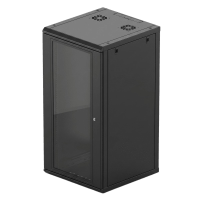 Gabinete de Pared 24U de 635 mm de Profundidad, Rack de 19 in en Acero Reforzado: Compacto y Resistente para Soluciones Profesionales