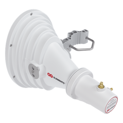 Antena Sectorial Asimétrica Starter Horn de 45º, 5150 – 5950 MHz, ganancia de 17 dBi, conexión directa con radios IS-5AC, PS-5AC y IS-M5, conexión RP-SMA