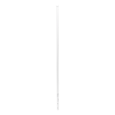 Poste de Esquina Blanco de Acero Galv. de 1.2m para Cerca Electrificada cal. 18 de 1″ Diam. para 5 Aisladores (No incluidos).