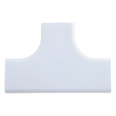 Accesorio en «T», para uso con canaleta LDPH10, material ABS, Color Blanco