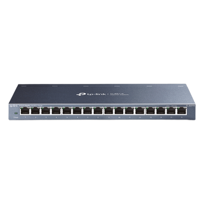 Switch Gigabit no administrable de 16 puertos 10/100/1000 Mbps para escritorio