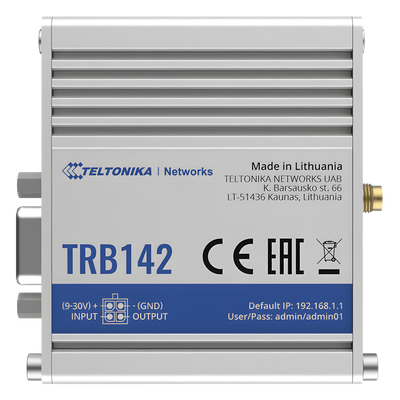 Gateway Industrial LTE 4G a Puerto Serial RS232