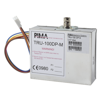 Comunicador Radio UHF para paneles de Alarma hasta 30Kms de Alcance. Frecuencia de 435 – 470 MHz. Compatible con Paneles de Alarma Serie Hunter e interfaces SAT9PID y SAT8. Potencia de 2.5W.