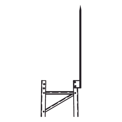 Punta Pararrayo Maciza para Estructura de Torre TITAN.