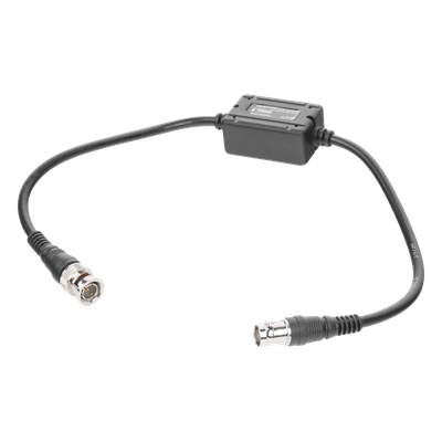 AISLADOR DE TIERRA por BNC / ELIMINE eficazmente los problemas en el video como el RUIDO, DIAFONIA, INDUCCIÓN e INTERFERENCIAS causadas por los lazos de tierra. Compatible con cámaras HD-TVI/CVI/AHD/CVBS de hasta 2 MP.