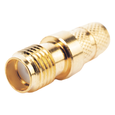 Conector SMA Hembra Inverso de Anillo Plegable para Cable RG-8/X, 9258, LMR-240, LMR-240UF, LMR-LW240, Oro/Oro/Teflón.