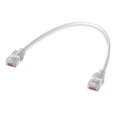 Pack de 24 Patchcords UniFi Etherlighting de 15 cm (5.91 Pulgadas), hasta 10G / Soporta hasta PoE+++ / Conector RJ45 Transparente para Mejores Efectos de Luz con Switches USW PRO MAX