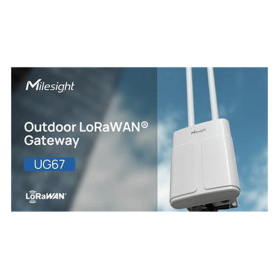 Gateway LoRaWAN para Exterior / 8 Canales / IP67 / 4G LTE / GNSS / PoE / Alcance 15 km