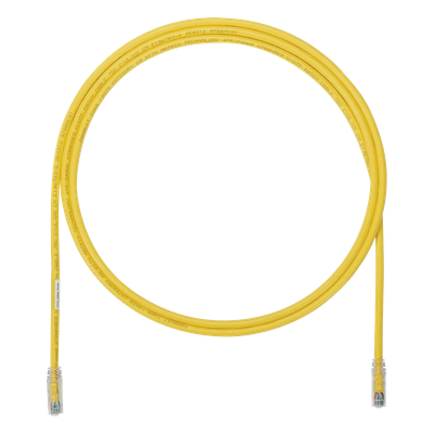 Cable de Parcheo UTP, Cat6A, 24 AWG, CM, Color Amarillo, 5.49 Metros (18 Pies)