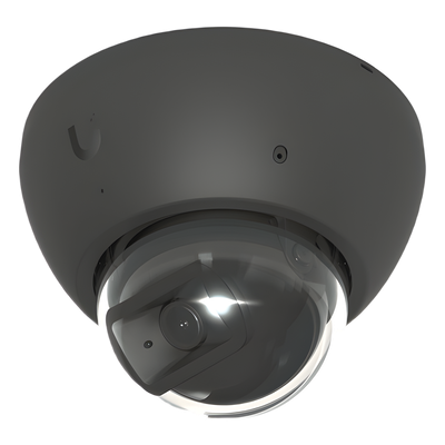 Cámara UniFi Protect G5 AI Dome Negro, Para Interior o Exterior, 4K (8MPX), Ángulo 109.9°. Visión Nocturna IR Hasta 40m, Detecciones Inteligentes de Rostros y Placas, Audio Bidireccional, Protección IP66, Anti-Vandalismo