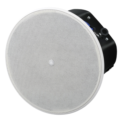 Altavoz de Plafón | Woofer 8 in, Tweeter 1 in | Rango Completo | 8 Ohms | 70v, 100v | Con Caja Acústica | Par Color Blanco
