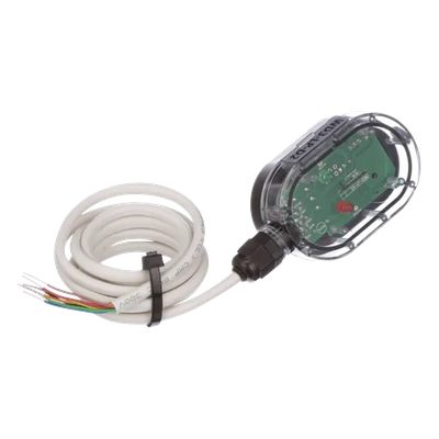 Detector de fuga de agua con relevador DPDT, alimentación externa 24 Vac o 11-27 Vdc, gabinete sumergible IP68
