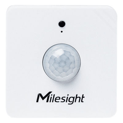 Sensor de Ocupación PIR y Luz LoRaWAN / Detección 120° x 100° / 8 Metros / 1-60000 Lux / Automatización de Iluminación