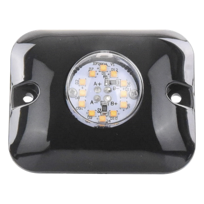Luz Oculta Ultra Brillante con 12 LED, Color Ambar