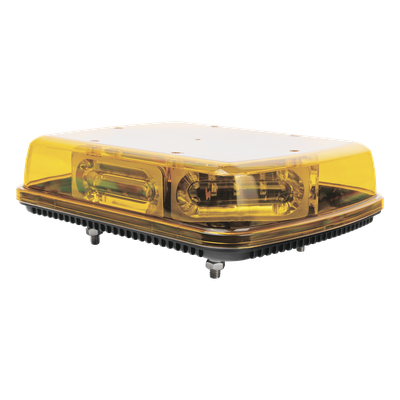 Mini Barra con 18 Poderosos LEDs, Color Ámbar Con Montaje Fijo de Tornillos