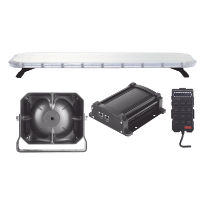 Kit básico para equipamiento de unidades de Seguridad Pública con Sirena Mono-mando
