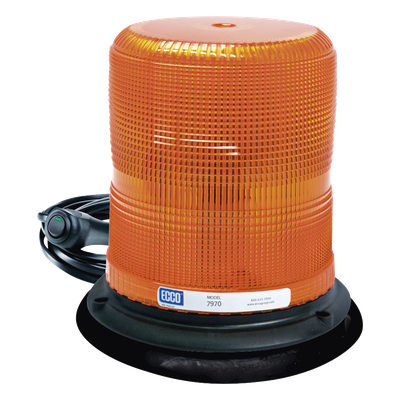 Baliza LED color ámbar con montaje magnético de succión DE 7″ de altura
