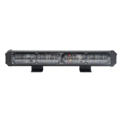 Barra de Luz de Advertencia, 2 Módulos de 6 LED, 11 Pulgadas Rojo/Claro