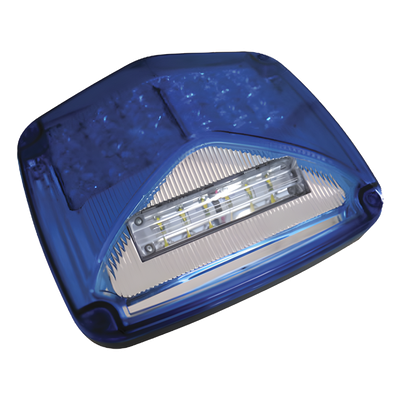 Luz de advertencia de 8 X 6″, Color Azul, Con Luz de Trabajo Clara, Ideal para Ambulancias