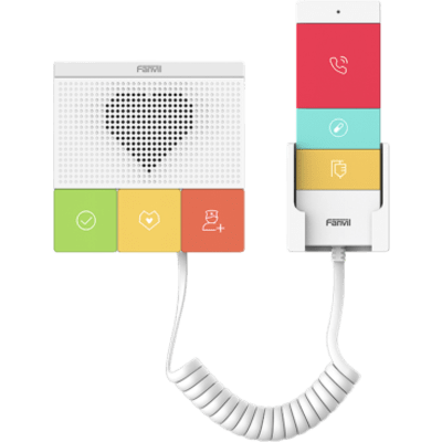 Intercomunicador SIP Wi-Fi para Hospital/Asilos, 6 botones, antibacterial, 1 Relevador integrado