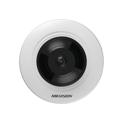 Mini Fisheye IP 3 Megapixel / Serie PRO + / Panorámica 180° – 360° / 8 mts IR / Uso en Interior / PoE / Múltiples Vistas por iVMS-4200